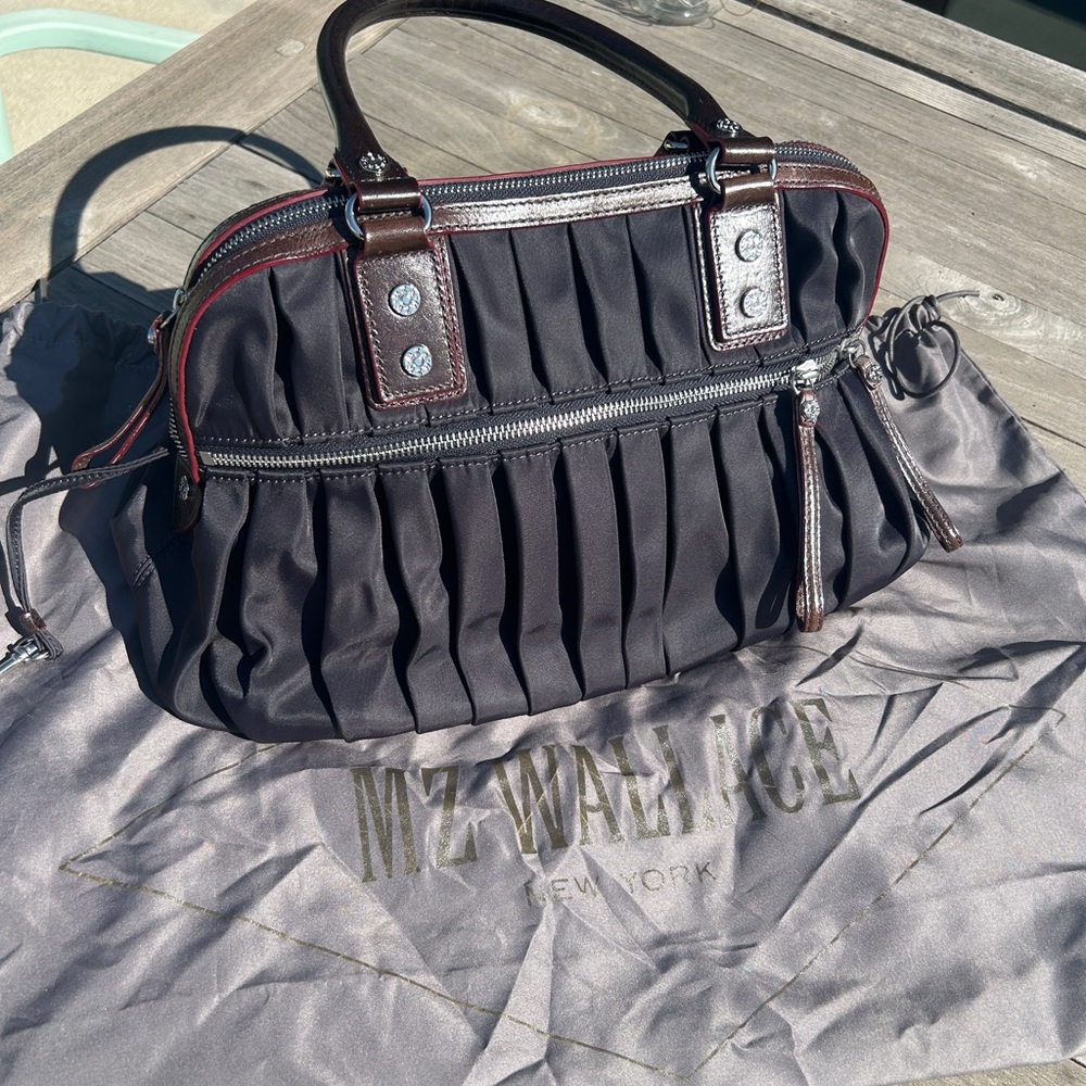 MZ Wallace Black Pleated Women's Bag
